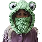 WUODHTW Winter Warm Balaclava Cap Skull Cap Beanie Hats Full Face Mask Cover Ski Mask Ears Headwear Hooded Cosplay Halloween