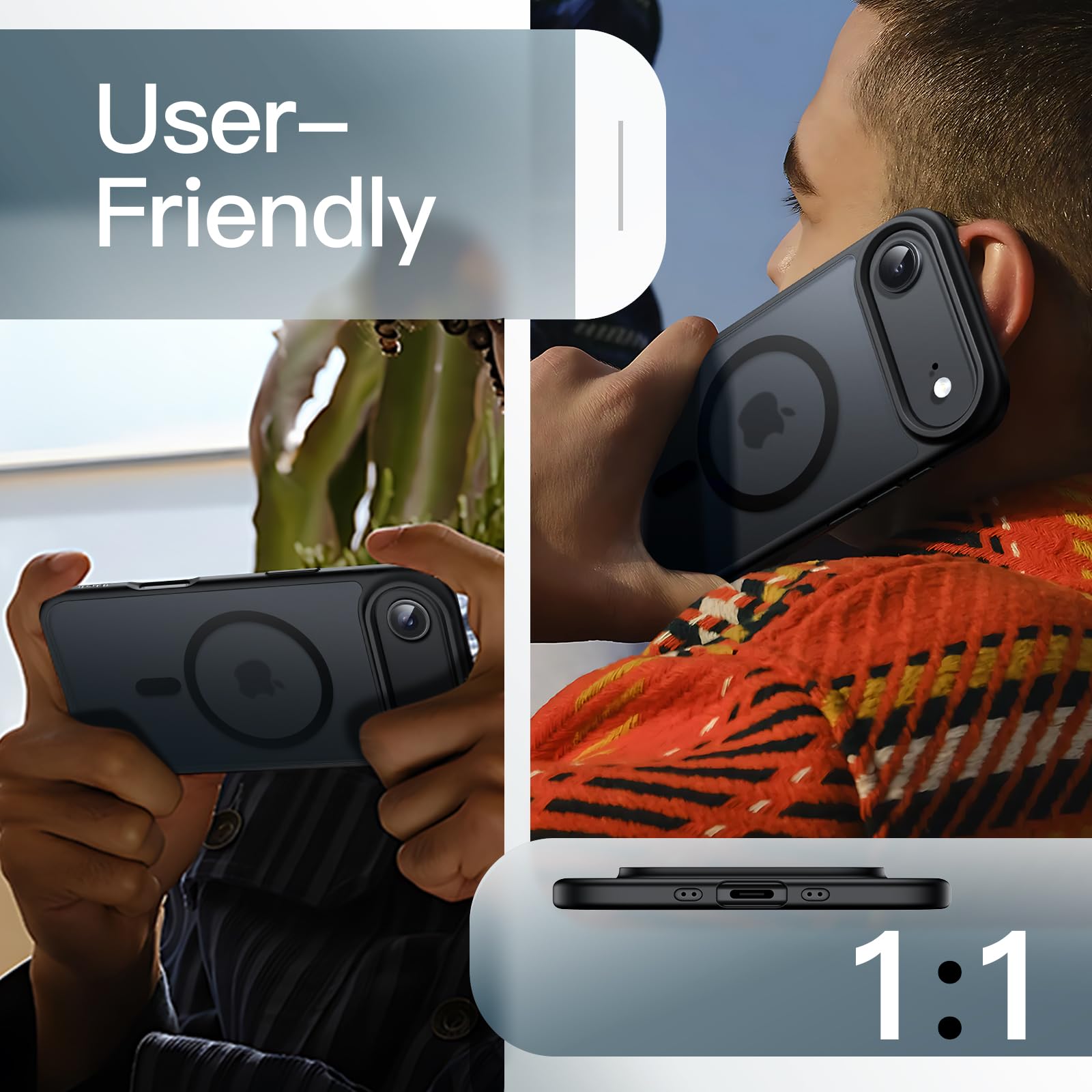 Magnetic Case for iPhone 17 Air Compatible with MagSafe, 6.5-Inch Display