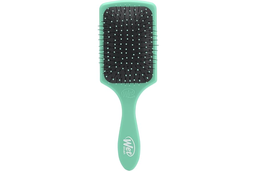 Wet Brush Paddle Detangler Hair Brush, Amazon Exclusive Aqua, Ultra-Soft IntelliFlex Bristles with AquaVent Design, Great For Treatment & Mask Application, Women, Men, Wet, Dry and Damaged Hair