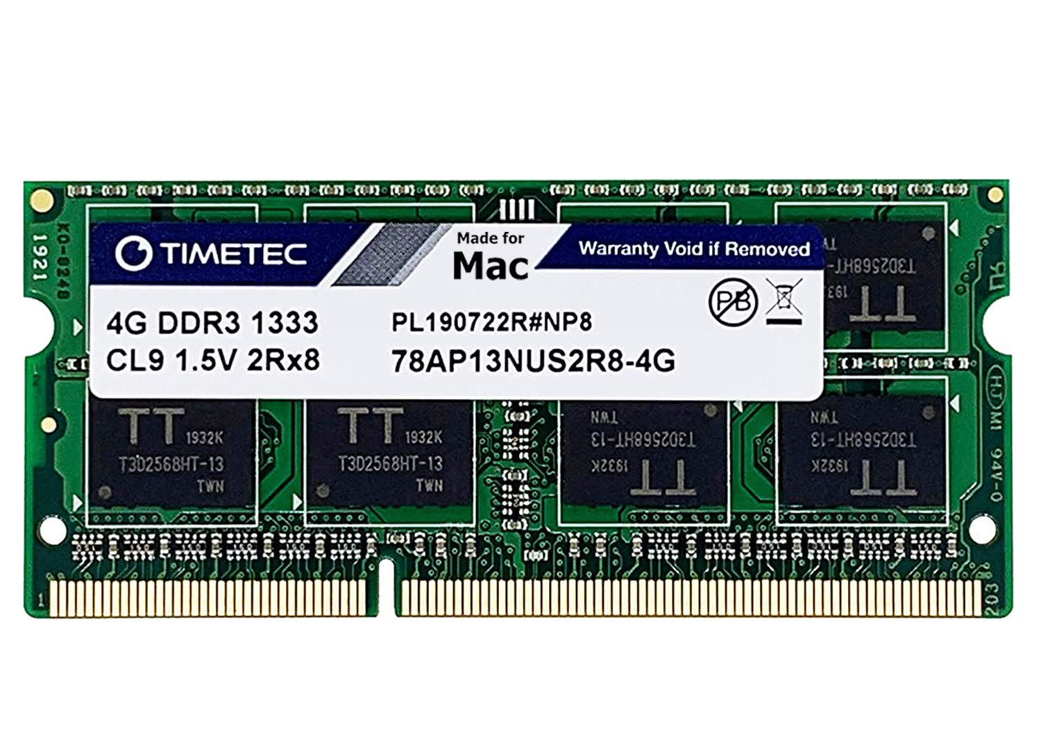 Timetec 4GB Compatible for Apple DDR3 1333MHz PC3-10600 CL9 for Mac Book Pro (Early/Late 2011 13/15/17 inch), iMac (Mid 2010, Mid/Late 2011 21.5/27 inch), Mac Mini(Mid 2011) SODIMM MAC RAM Upgrade