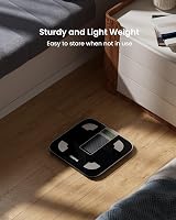 RENPHO Solar Powered Bluetooth Body Scale 400 lb, Fat %, App Sync view 8