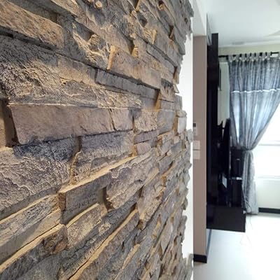 Buy Faux Brick Wall Panels 3d Frp Wall Panel Resin Fiberglass Material For House Extrior And Interior Wall Use Black Reef Brick 25 54 Sq Ft Box Online In Indonesia B07vrlx2b1