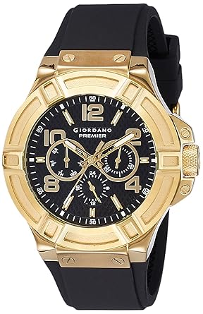 Giordano Analog Black Dial Mens Watch - P1059-0B