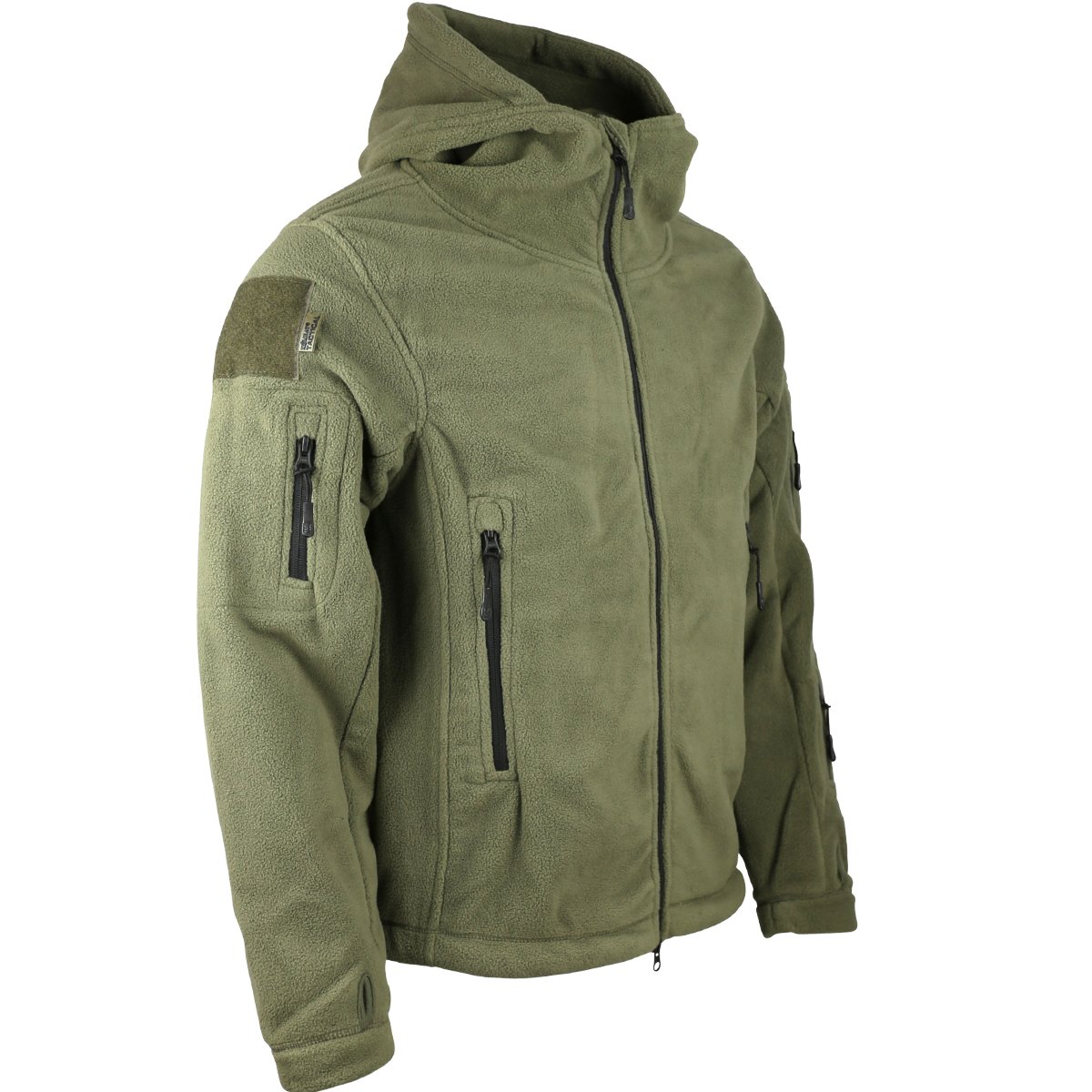 tactical fleece jacket with hood