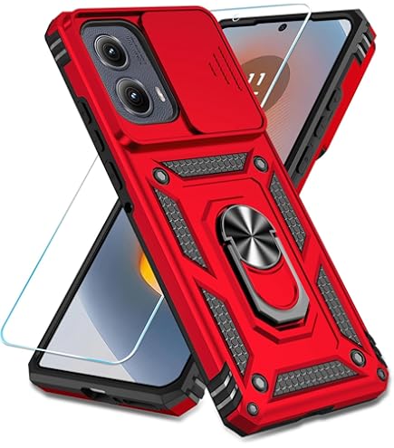 Aazon.co: SunStory Phone Case For Otorola Oto G 5G 2023 Case With HD Screen Protector