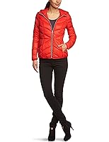 TOM TAILOR Denim Jacke Damen - Gesteppte Winterjacke Mit Teddyfell-Kapuze