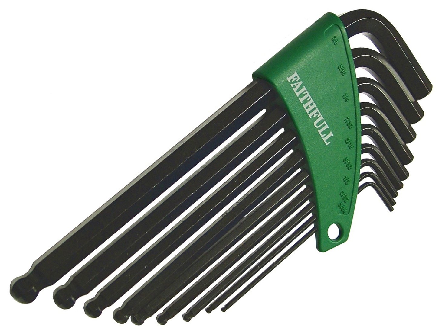 Faithfull Hex Key Set (9) A/F Long Arm Ballend