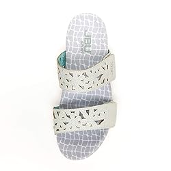 JBU by Jambu Women's Wildflower Slide Sandal, Dove