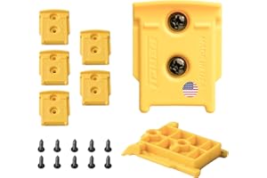 PERCH 6 Pack Tool Holder Wall Mount for DeWalt 20v/60v Cordless Tools - Snap Fit Drill Holder Wall Mount for DeWalt Tool Hanger with 12 Screws - Easy to Install, Screw in and Lock