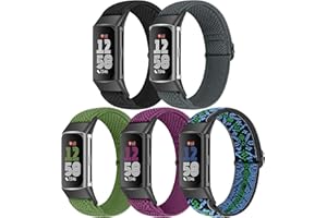 Bcuckood 5 Pack Elastic Nylon Watch Bands Compatible for Fitbit Charge 6/Fitbit Charge 5, Adjustable Breathable Replacement Stretchy Nylon Loop Wristband Sport Strap for Women Men4.6 out of 5 stars 9521 offer from $13.99