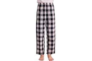 HiddenValor Big Girls Lightweight Woven Cotton Pajama Lounge Pants with Pockets