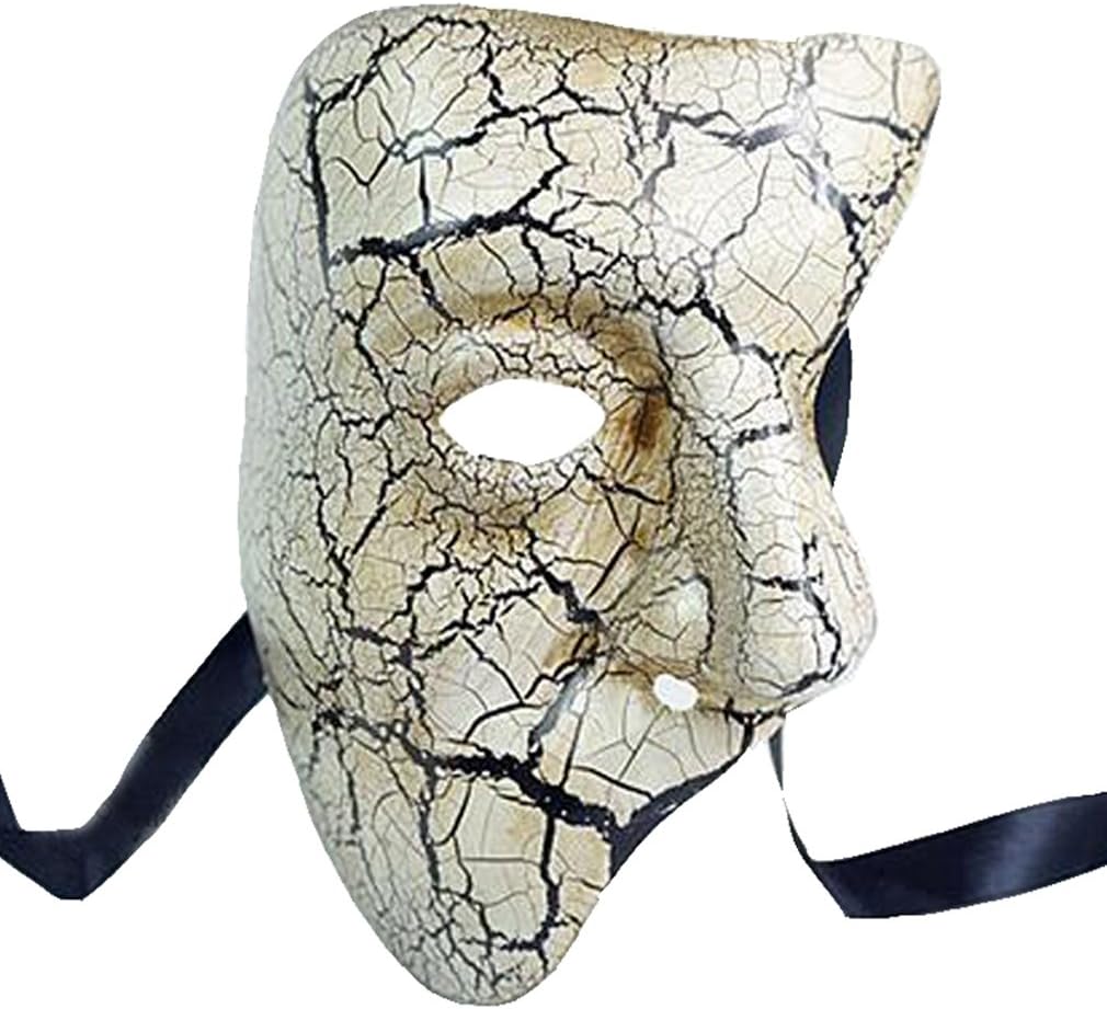 Amazon Xcoser ファントム マスク コスプレ ハーフフェース マスク オペラ座の怪人 マスク ハロウン イベント パーティー 仮面舞台 大人 女性 レディース 変装 道具 小物 五色 コスプレ 仮装 通販