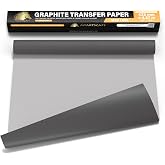 MyArtscape Graphite Transfer Paper Roll 17" x 15ft Wax Free Tracing Roll | Wax free Carbon Paper, Graphite Paper roll for reusable tracing on canvas, wood, paper, metal and ceramic