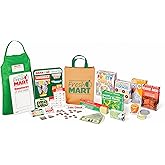 Melissa & Doug Fresh Mart Grocery Store Play Food and Role Play Companion Set, Kids Grocery Store Pretend Pretend Food, for K