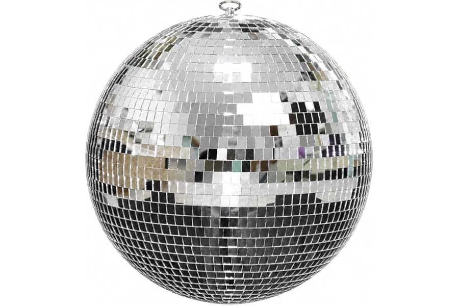 Youdepot Disco Ball 12-Inch – Large Hanging Mirror Ball Disco Ball Decor for Disco Party Decorations, Weddings, Events, Disco Christmas Decor, and Home Celebrations