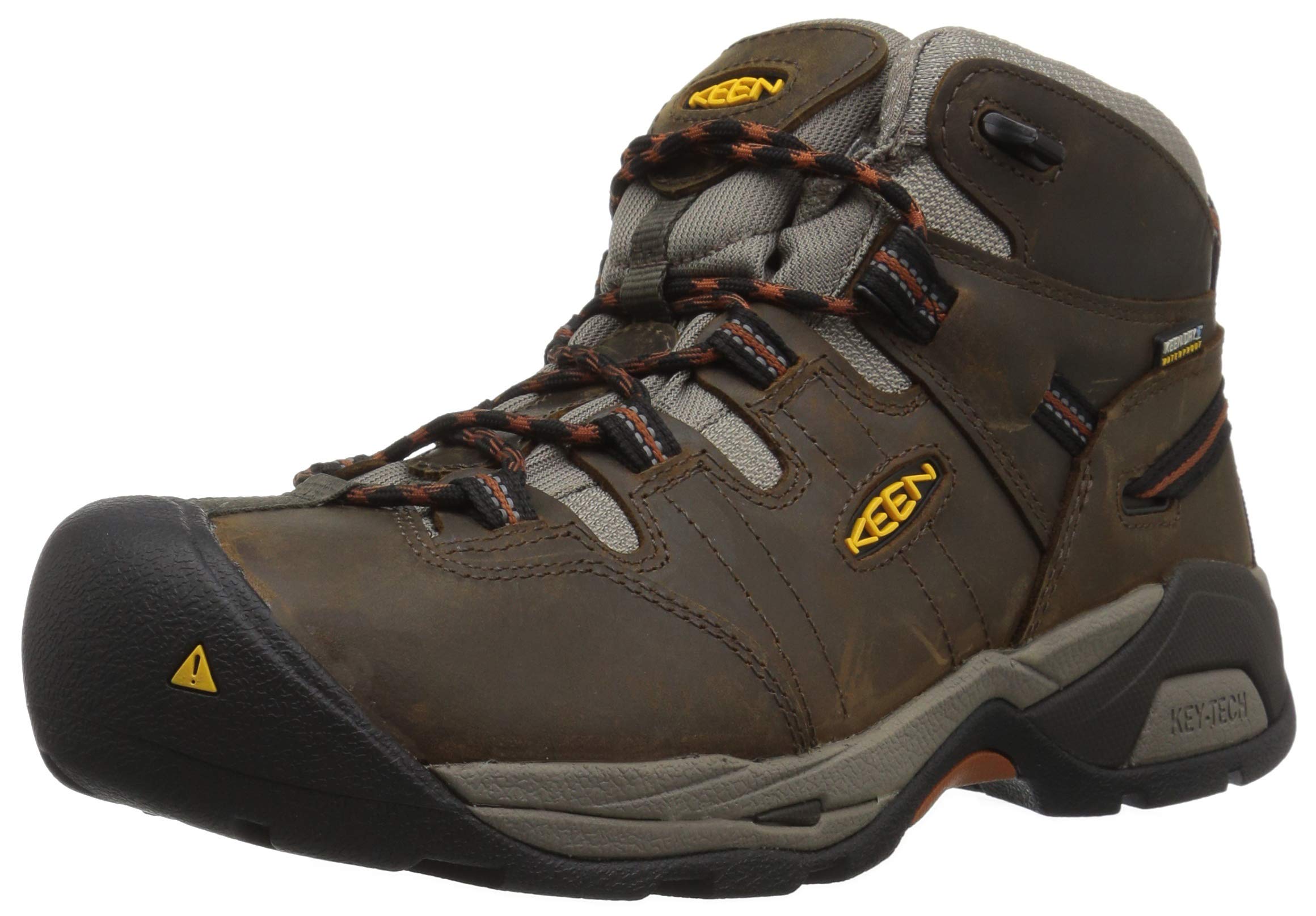 Photo 1 of **DAMAGED BOX**KEEN Utility Men's Detroit XT Mid Height Soft Toe Waterproof Work Boots, Black Olive/Leather Brown, 10.5D