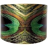 Beauty For You Peacock Tail Feather Wide Cuff Bracelet Vintage Jewelry,Irregular Open Cuff Bracelet,Adjustable Chunky Bangle