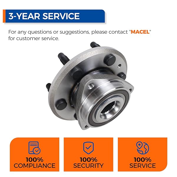 PAROD PAIR 513277 WHEEL BEARING AND HUB ASSEMBLY FRONT/REAR COMPATIBLE WITH 08-17 BUICK ENCLAVE, 09-17 CHEVY TRAVERSE, 07-16 GMC ACADIA, 07-10 SATURN OUTLOOK 6 LUGS W/ABS