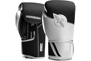 Hayabusa Sport Boxing Gloves for Men and Women – Dual-Splinted Wrist Support, Multi-Density Foam Padding, Contoured Fit – Ideal for Boxing, Kickboxing, and Muay Thai Training