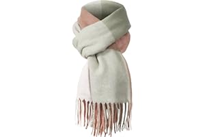 FAUSON Scarf for Women - Scarves for Women Winter Warm Knit Large Plaid, Cashmere Womens Scarf