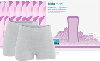 Frida Mom 2-in-1 Postpartum Pads + Disposable Knickers Regular 8 pads 2 knickers