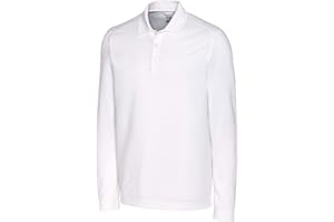 Cutter & Buck Men's 35+UPF, Long Sleeve Advantage Polo Shirt