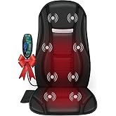 Snailax Vibration Back Massager with Heat, 8 Motors Massage Chair Pad | 5 Modes, Neck, Shoulder, Back &amp; Thighs, Adjustable Intensity, Sofa &amp; Recliner Use, Home &amp; Office, Portable Design, 2026
