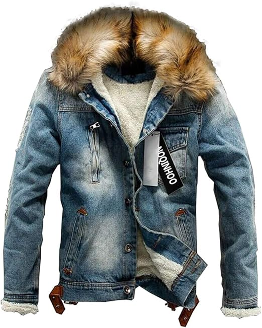 Amazon Noqinhoo メンズ ジャンパー 冬服 ライダースジャケット 裏起毛 かっこいい カジュアルコート 大きいサイズ 4xl ブルー コート ジャケット 通販