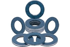 AOIT 10 Pcs Aluminum Engine Oil Drain Plug Crush Gasket Washers Seals for Toyota Prius Tundra Sienna Highlander Lexus Avalon Camry Corolla Tacoma 4Runner RAV4, Replacement for The Part # 90430-12031