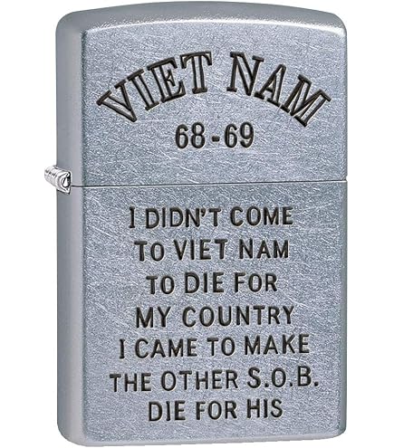 Vietnam War I Served My Time In Hell Chrome Zippo Lighter