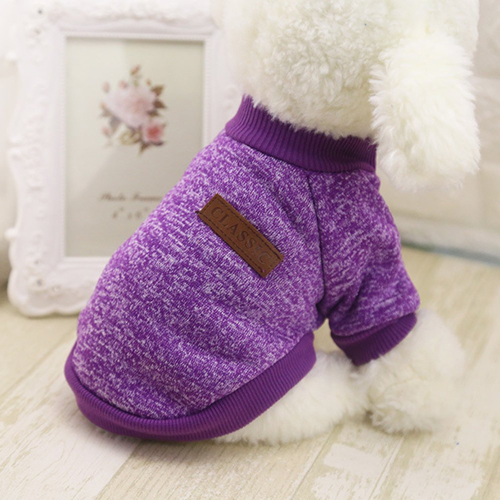 Sweaters Pet Supplies XXS, Dark blue Pet Dog Classic Knitwear Sweater