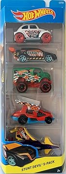 Hot Wheels 5 pack Off-Road Series, Stunt Devil Vehicle Gift Pack Car Toys