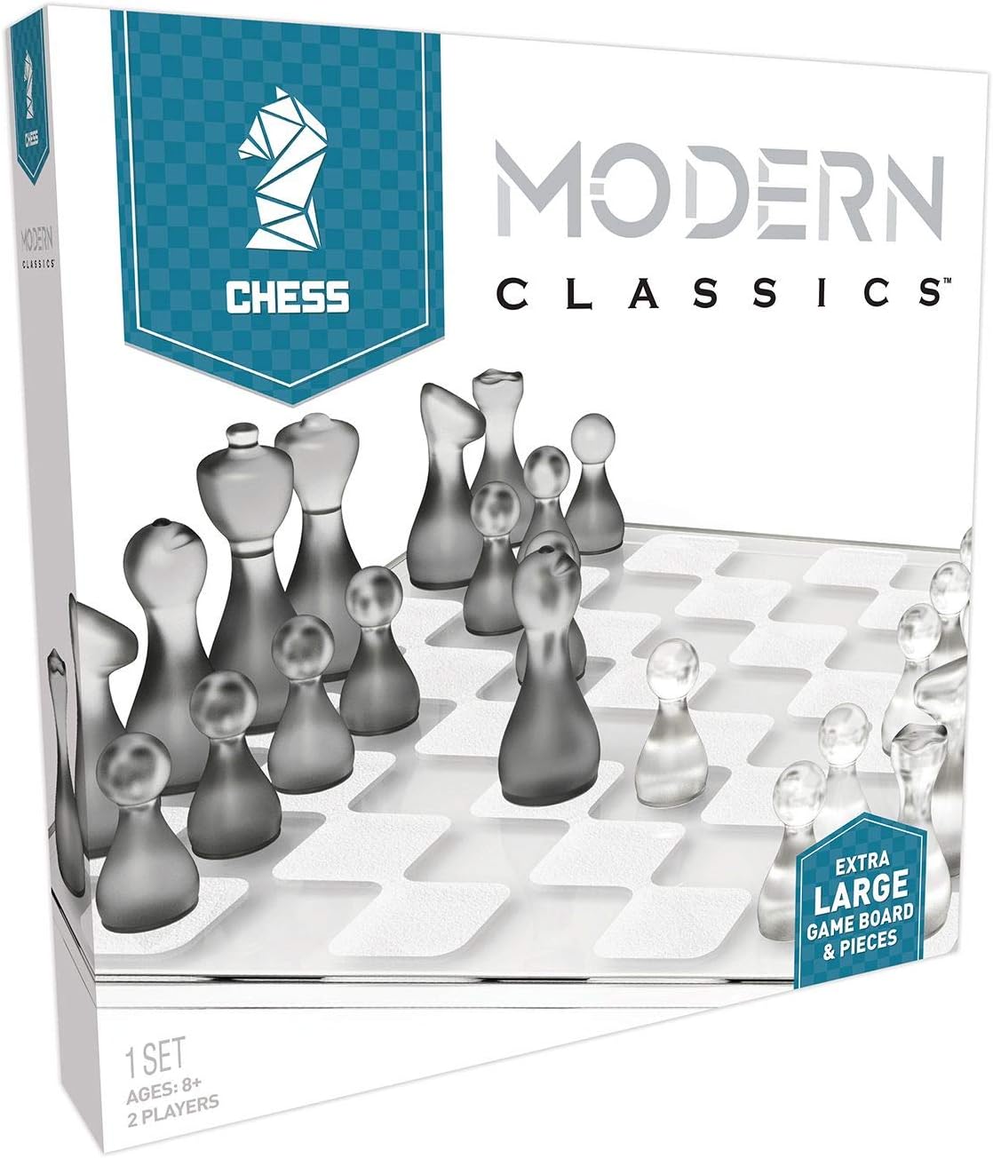 TCG Modern Classics Jumbo Assortment - Chess (Gray/Clear Pieces)