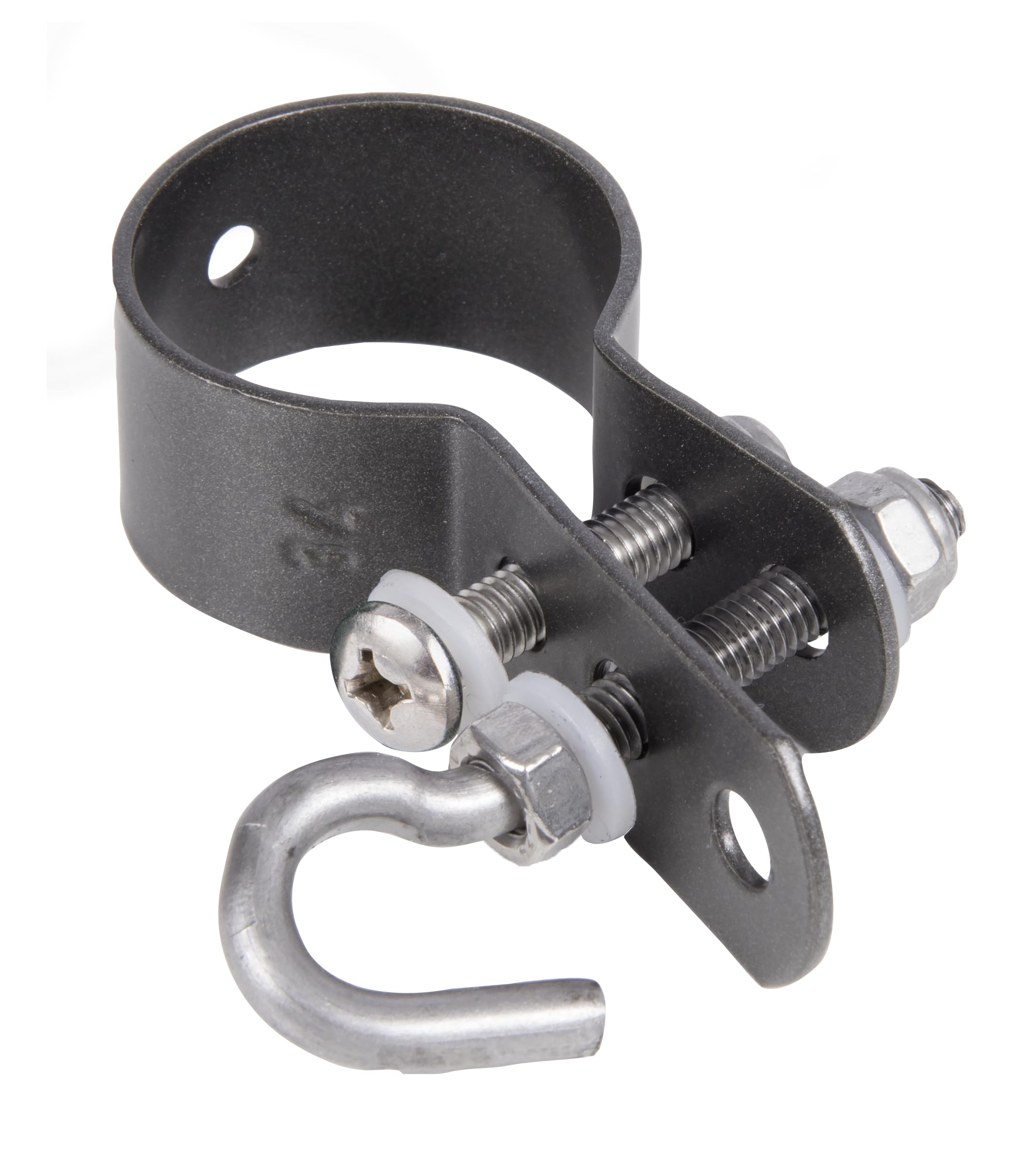 Alberts 655563 Clamp for Braid Tension Rods Galvanised Anthracite Metallic Clamp Diameter 38 mm