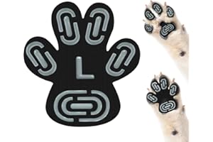 MBTWZ Anti-Slip Dog Paw Protector Pads for Senior Dogs, Dog Paw Adhesive Pads on Hardwood Floor,Senior Pets Essentials with Strong Traction,Puppy Grippers,12 Sets 48 pc L