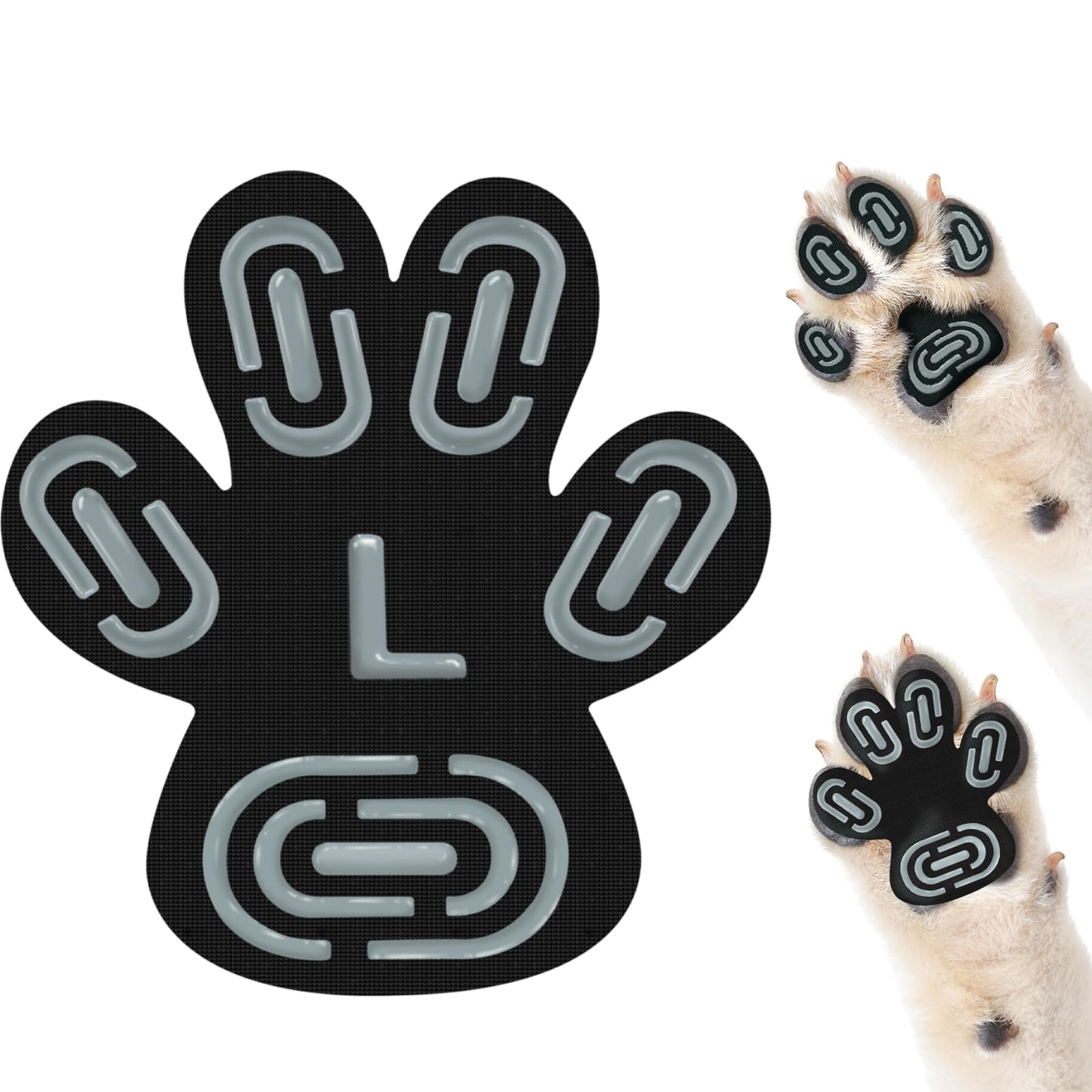 Photo 1 of Anti-Slip Dog Paw Protector Pads for Senior Dogs, Dog Paw Adhesive Pads on Hardwood Floor,Senior Pets Essentials with Strong Traction,Puppy Grippers,12 Sets 48 pc L