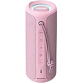 MIATONE Portable Bluetooth Speaker 36W Stereo Sound Bass Boost, 24H Playtime Bluetooth 5.3 TWS Pairing (Pink)