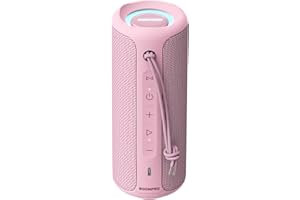 MIATONE Portable Bluetooth Speaker 36W Stereo Sound Bass Boost, Bluetooth 5.3 TWS Pairing (Pink)