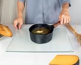 Kitchenville Glass Cutting Board 16x12 Tempered Counter Protector view 6