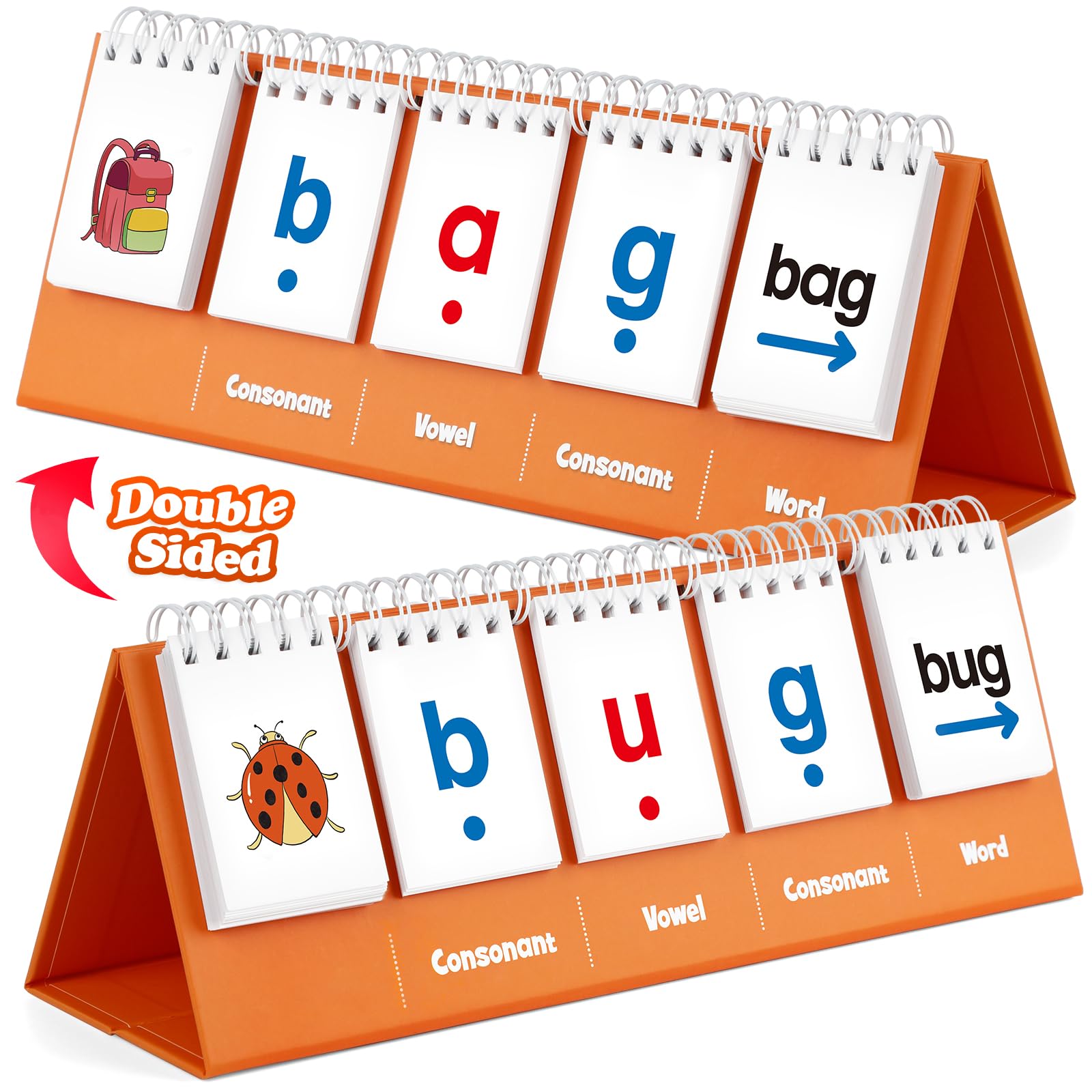 Photo 1 of Aizweb CVC Word Games,Phonics Games Flash Card for Preschool Kindergarten Classroom,Learn to Read,Reading Manipulative Spelling Educational Toy Learning Activity Speech Therapy Teacher School Supplies