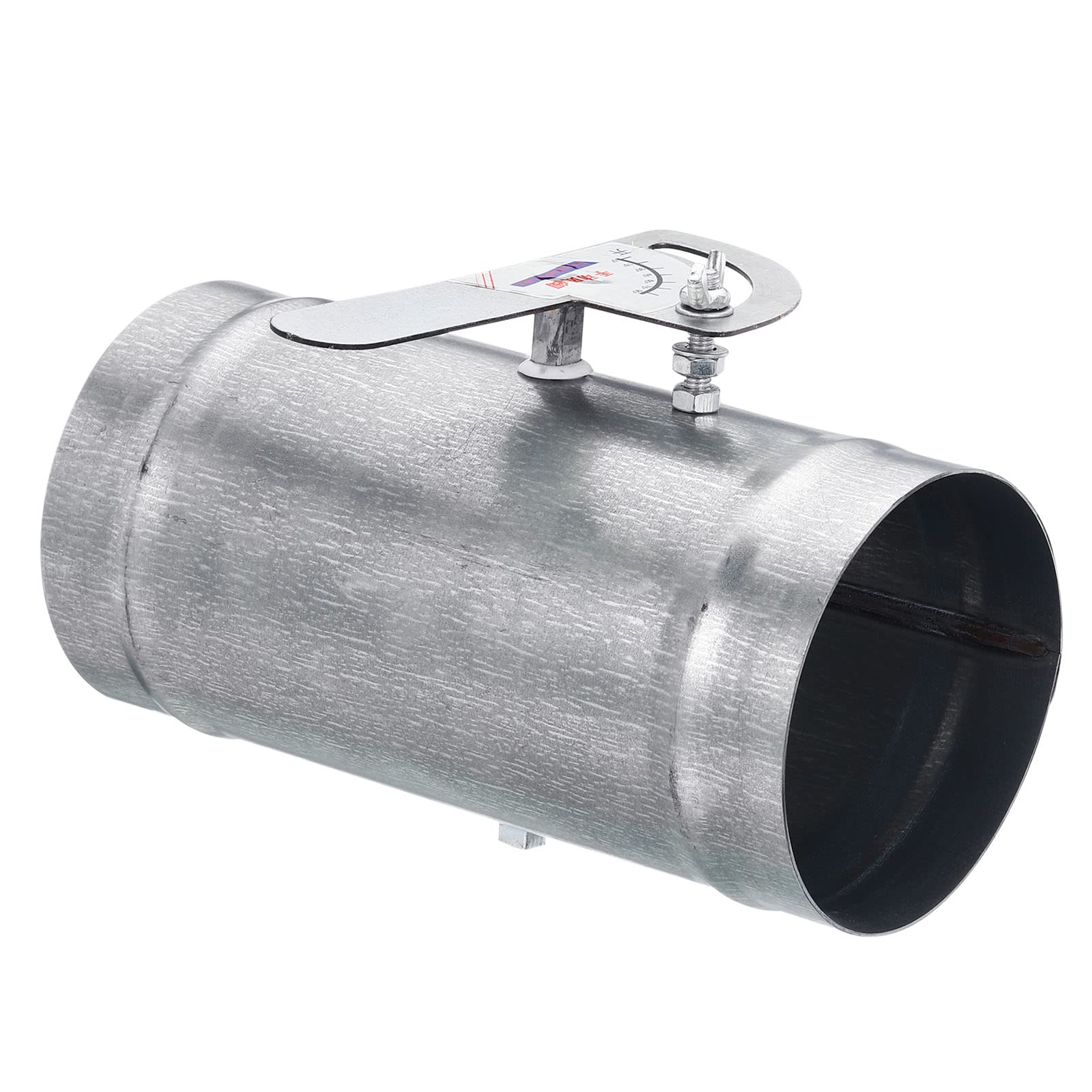 PATIKIL 4" HVAC Duct Manual Volume Damper, Metal Adjustment Airflow Ducting Backdraft Damper Control for Air Ventilation System
