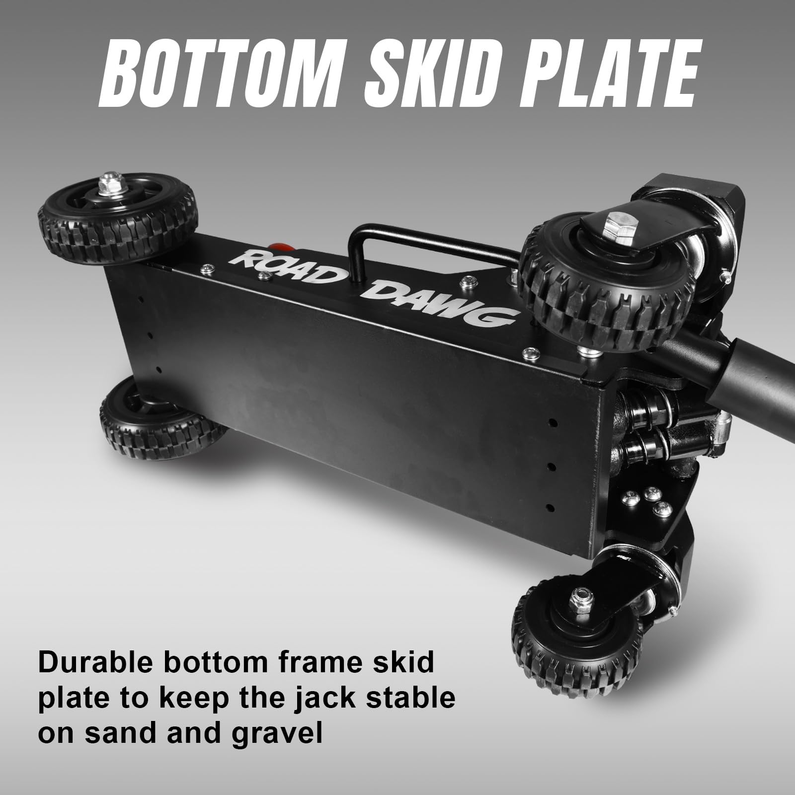 ROAD DAWG 3 Ton Big Wheel Off-Road Jack, Professional Aluminum and Steel Racing Floor Jack with Dual Pistons Quick Lift Pump, Lift for Trucks, SUVs, ATVs Off road Vehicles,6000lb Capacity, AT830006XDL