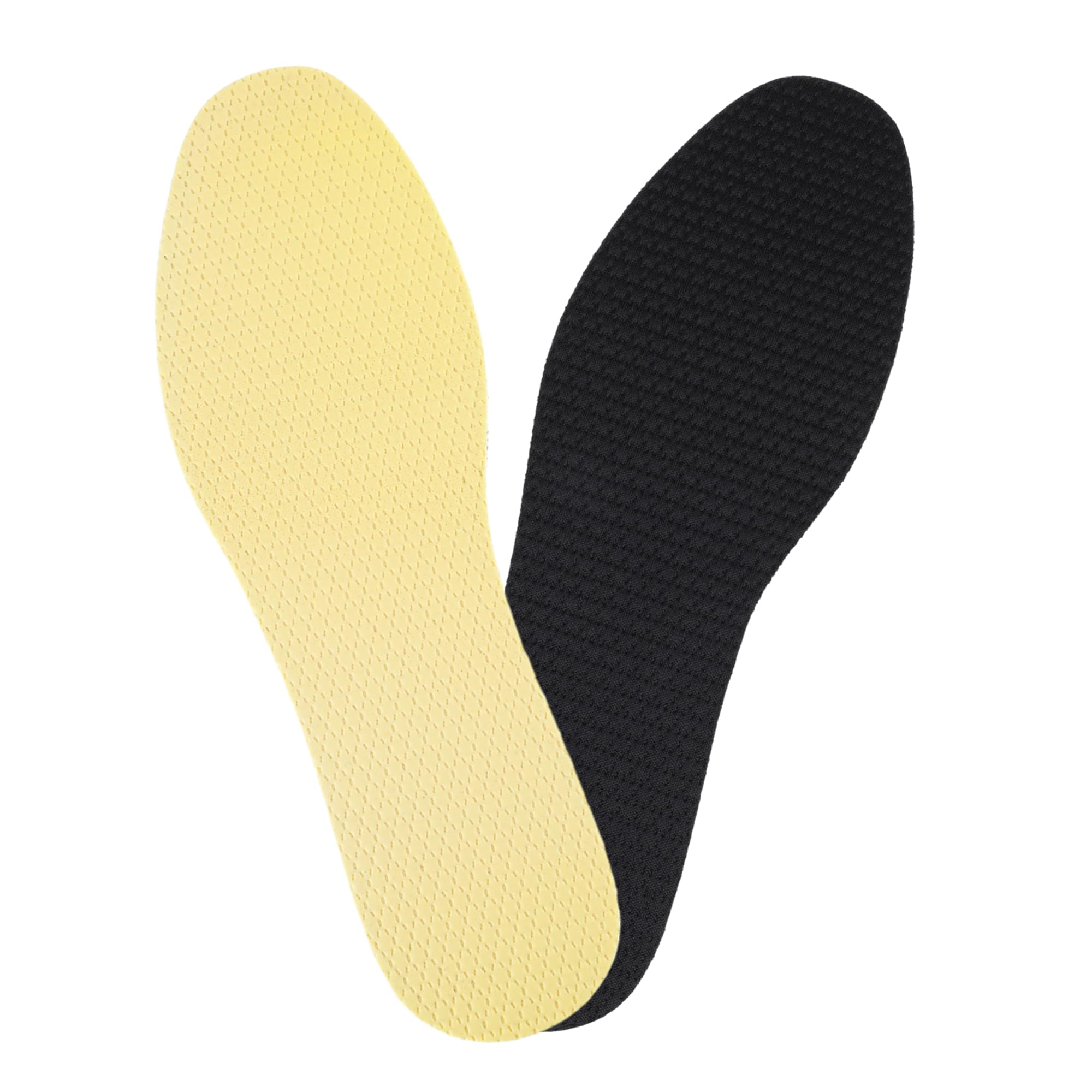 Photo 1 of Comfort Breathable Thin Shoe Inserts, Cuttable and Washable Carbon Fiber Insoles, Replacement Memory Foam Shoe Inserts for Men Women (Black,Gray)