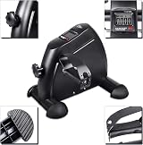 Uten Mini Exercise Bike Pedal Exerciser Indoor Gym Office Fit Black view 2