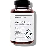 SMARTERNUTRITION MCT Oil Capsules C8 and C10 - Ketogenic Fuel for Brain & Body, Sustained Energy - from Cold-Pressed Coconut, Palm & Gluten-Free, Non-GMO - 90 Count - 30-Day Supply