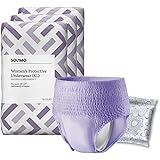Amazon Brand - Solimo Incontinence Underwear for Women, Maximum Absorbency, Extra Large, 48 Count