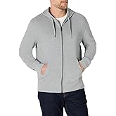 Amazon Essentials Men's Lightweight French Terry Full-Zip Hoodie with Comfortable Fit