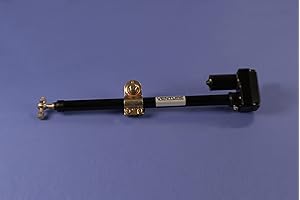 NAC Wire and Cables Venture 18" Inch Linear Actuator Super Jack Arm with Saddle Clamp Dish Mover Black Power Jack 36 Volt Satellite Positioner with Limit Reed Sensor