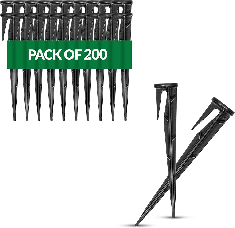GARDENIX 200 WirePEG Securing Pegs for Robotic Lawn Mowers - Universal Fit