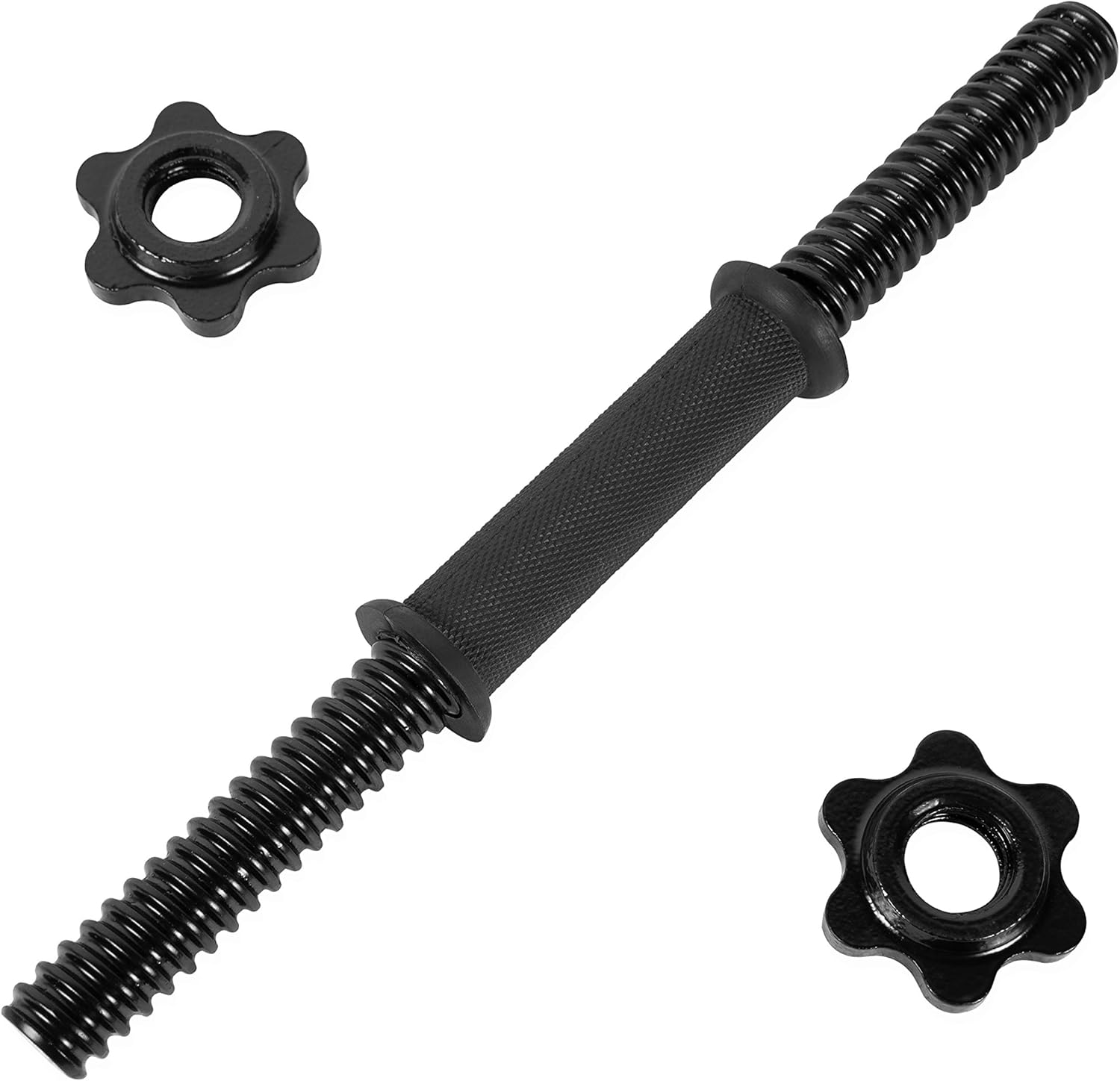 CAP Barbell 14" Threaded Dumbbell Handle with Collars, Black : Sports & Outdoors